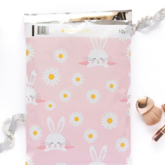 4 SETS LEFT🐰20 Designer Bunny Poly Mailers 10 x 13 inch - Picture 2 of 2